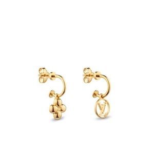 Blooming Louis Vuitton Gold Earrings